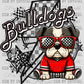 Bulldogs Mascot Ready to Press Transfer DTF Transfer Sublimation Transfer