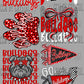 Pre-Made Red Bulldogs Mascot GANG Sheet 60" DTF Gang Sheet
