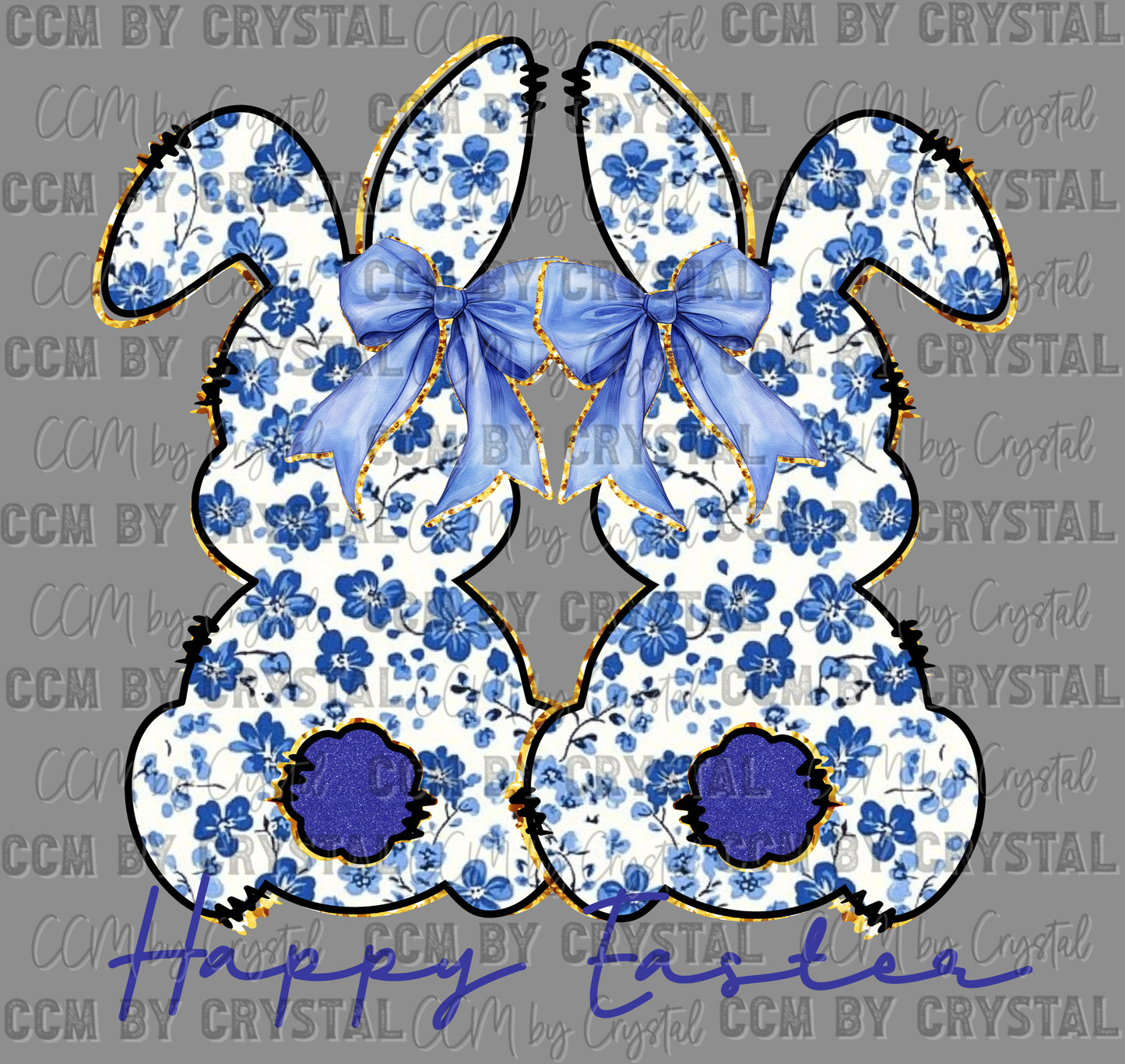 Easter Bunnies Ready to Press Transfer DTF Transfer Sublimation Transfer