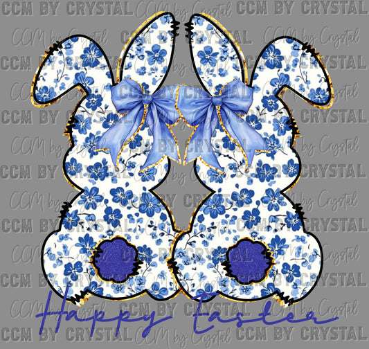 Easter Bunnies Ready to Press Transfer DTF Transfer Sublimation Transfer