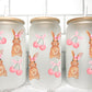 Easter Bunny Cherries UV Transfer 16oz Libby Glass Can Wrap Ready to Apply