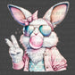 Bubblegum Bunny Easter Christmas Ready to Press Transfer DTF Transfer
