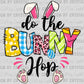Easter Do the Bunny Hop Ready to Press Transfer