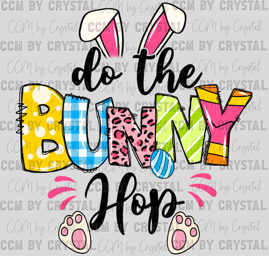Easter Do the Bunny Hop Ready to Press Transfer