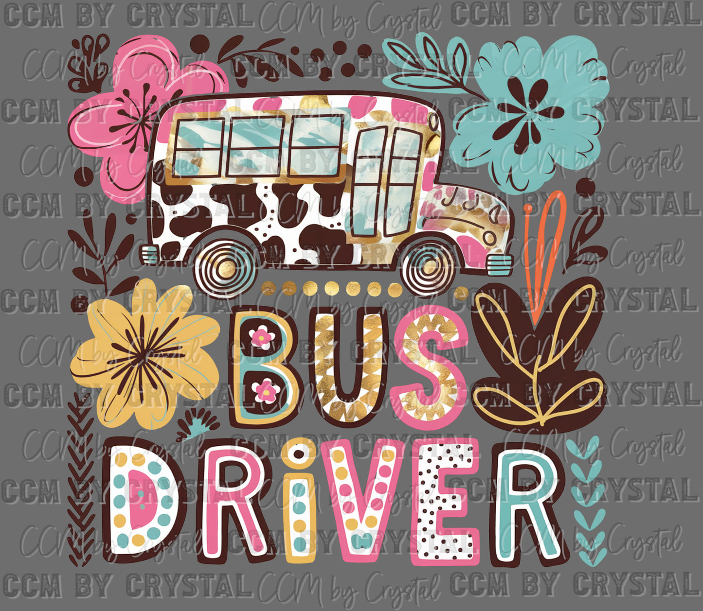 Bus Driver School Ready to Press Transfer DTF Transfer Sublimation Transfer