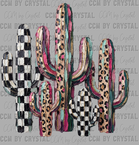 Western Leopard Cactus Ready to Press DTF Transfers Sublimation Transfers