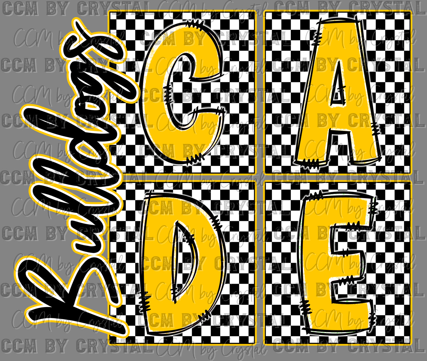 Victoria Cade Bulldogs Ready to Press Transfer DTF Transfer Sublimation Transfer