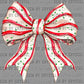 Christmas Cake Bow Ready to Press Transfer DTF Transfer Sublimation Transfer