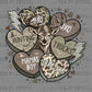 Valentines Day Camo Hearts Ready to Press Instant Peel DTF Transfers Sublimation Transfers