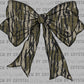 Camo Bow Coquette Ready to Press Transfer DTF Transfer Sublimation Transfer