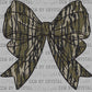 Camo Bow Coquette Ready to Press Transfer DTF Transfer Sublimation Transfer