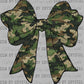 Camo Bow Coquette Ready to Press Transfer DTF Transfer Sublimation Transfer