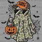 Camo Ghost Candy Hunter Halloween Ready to Press Transfer DTF Transfer Sublimation Transfer