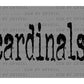 Cardinals Mascot Ready to Press Transfer DTF Transfer