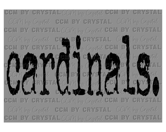 Cardinals Mascot Ready to Press Transfer DTF Transfer