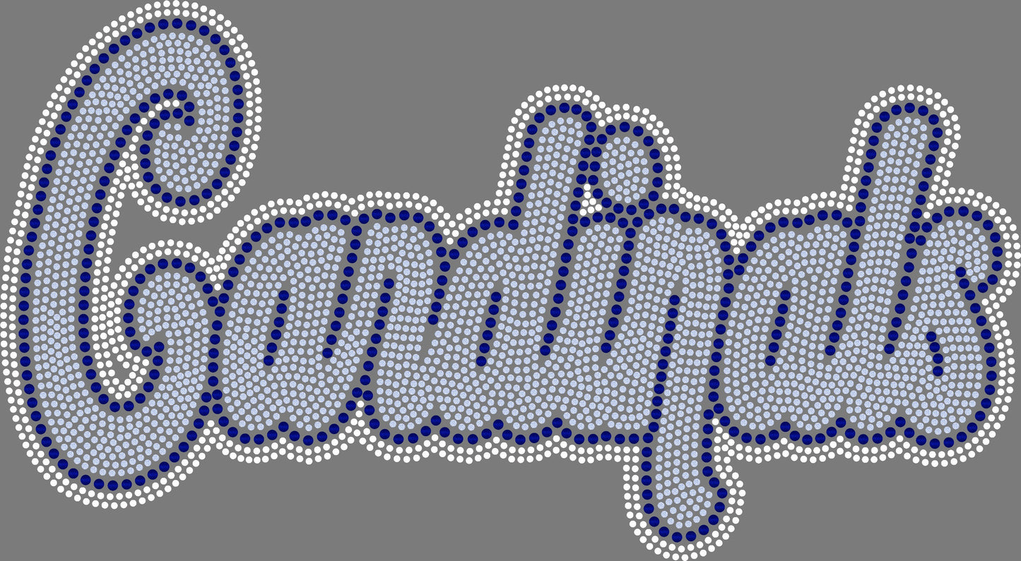 Cardinals 11" 3-Color Ready to Press Spangle Transfer Bling Transfer Sparkle Transfer