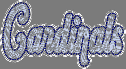 Cardinals 11" 3-Color Ready to Press Spangle Transfer Bling Transfer Sparkle Transfer