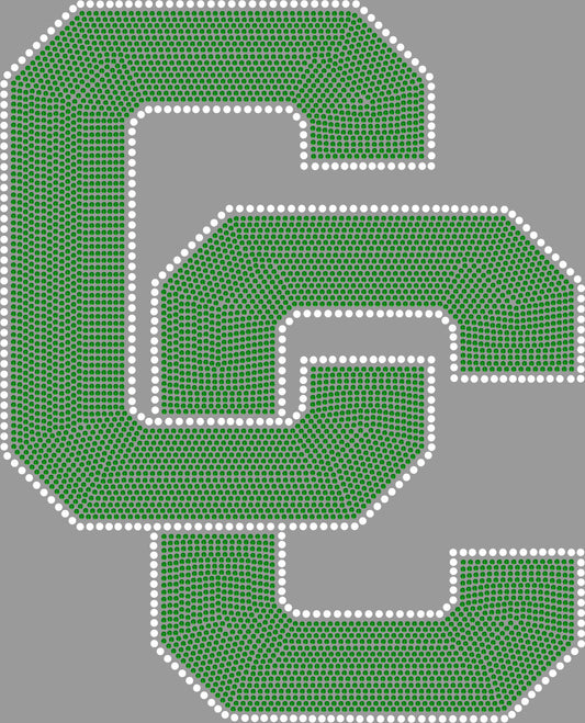 CC  Approximately 13" tall Spangle Transfer