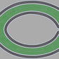 C Cuero Gobblers 11" 3-Color Ready to Press Spangle Transfer Bling Transfer Sparkle Transfer