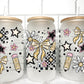 Checkered School UV Transfer 16oz Libby Glass Can Wrap Ready to Apply