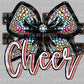 Cheer Faux Rhinestones Effect Ready to Press Transfer DTF Transfer Sublimation Transfer