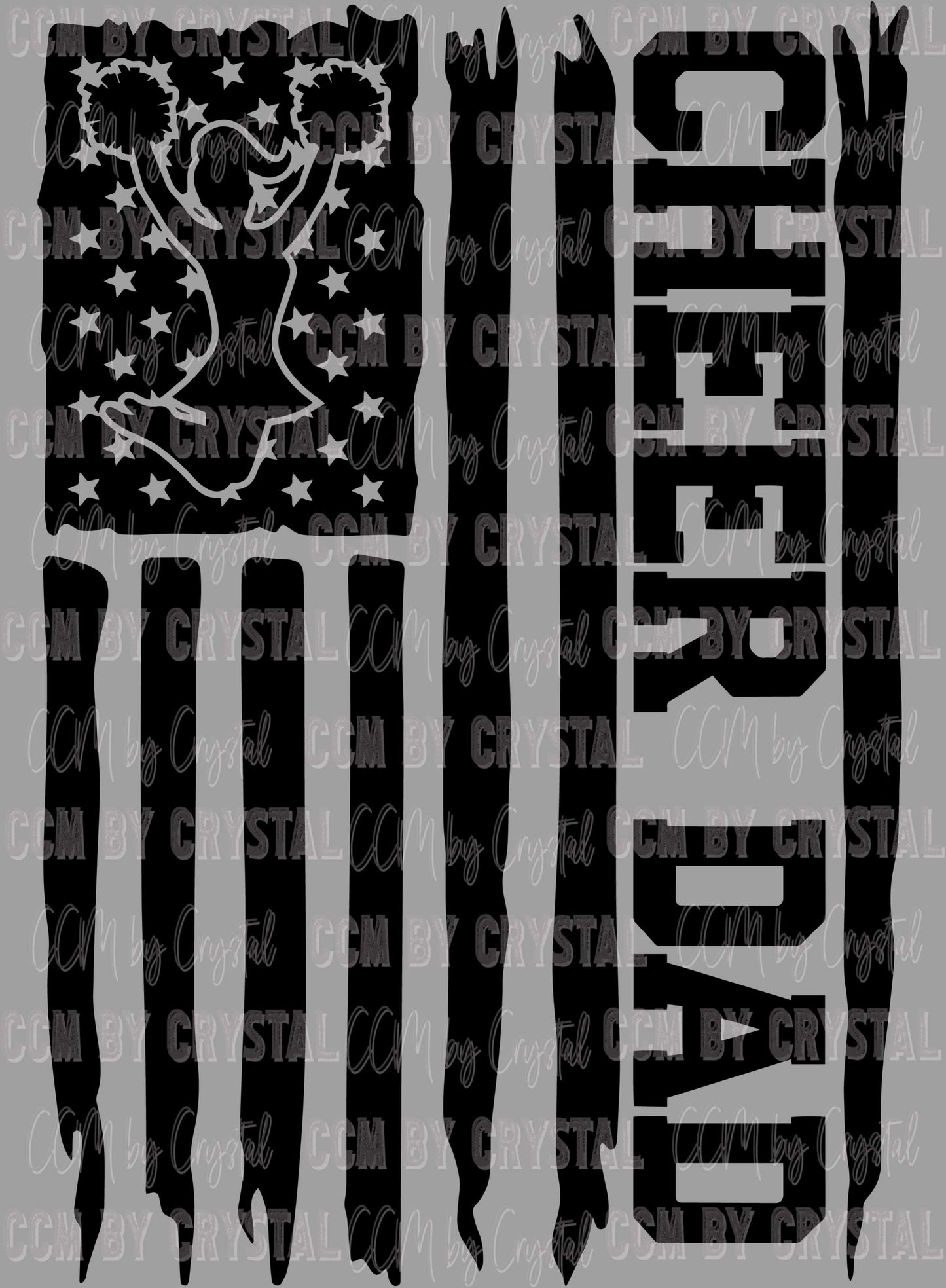 Cheer Dad Flag Ready to Press DTF Transfers Sublimation Transfers