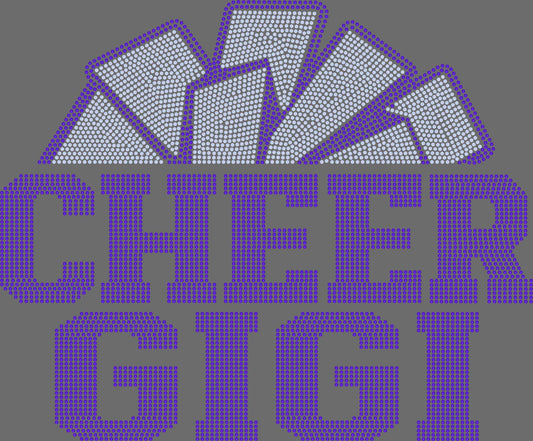 Cheer Gigi 11" Wide 2- Color Spangle Transfer
