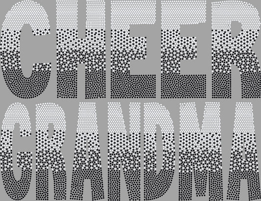 Cheer Grandma Ombre Approximately 13" wide Spangle Transfer