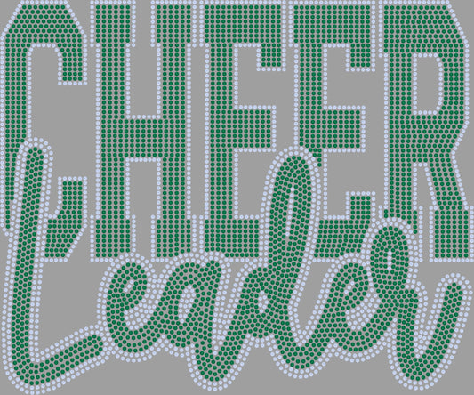 Cheerleader Approximately 9" wide Spangle Transfer