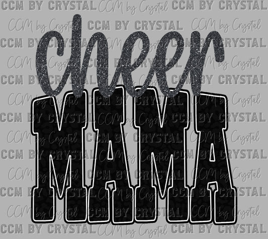 Cheer Mama Faux Glitter Ready to Press Instant Peel DTF Transfers Sublimation Transfers