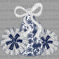 Floral Megaphone Pom Poms Cheer Ready to Press Transfer DTF Transfer Sublimation Transfer