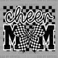Checkered Cheer Mom Ready to Press DTF Transfers