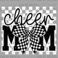 Checkered Cheer Mom Ready to Press DTF Transfers