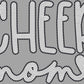 Cheer Mom Approximately 11" wide Spangle Transfer