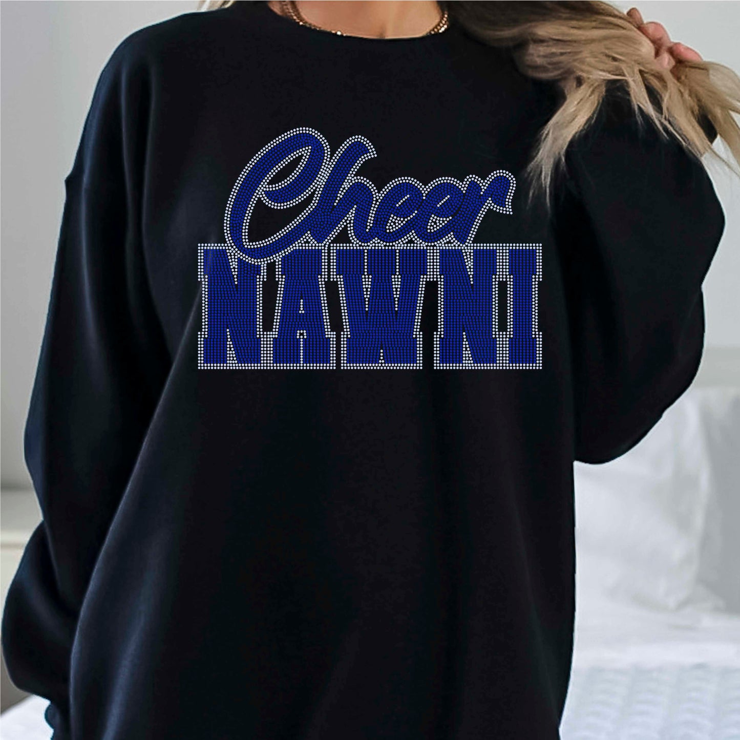 Cheer Nawni 11" Wide 2- Color Spangle Transfer