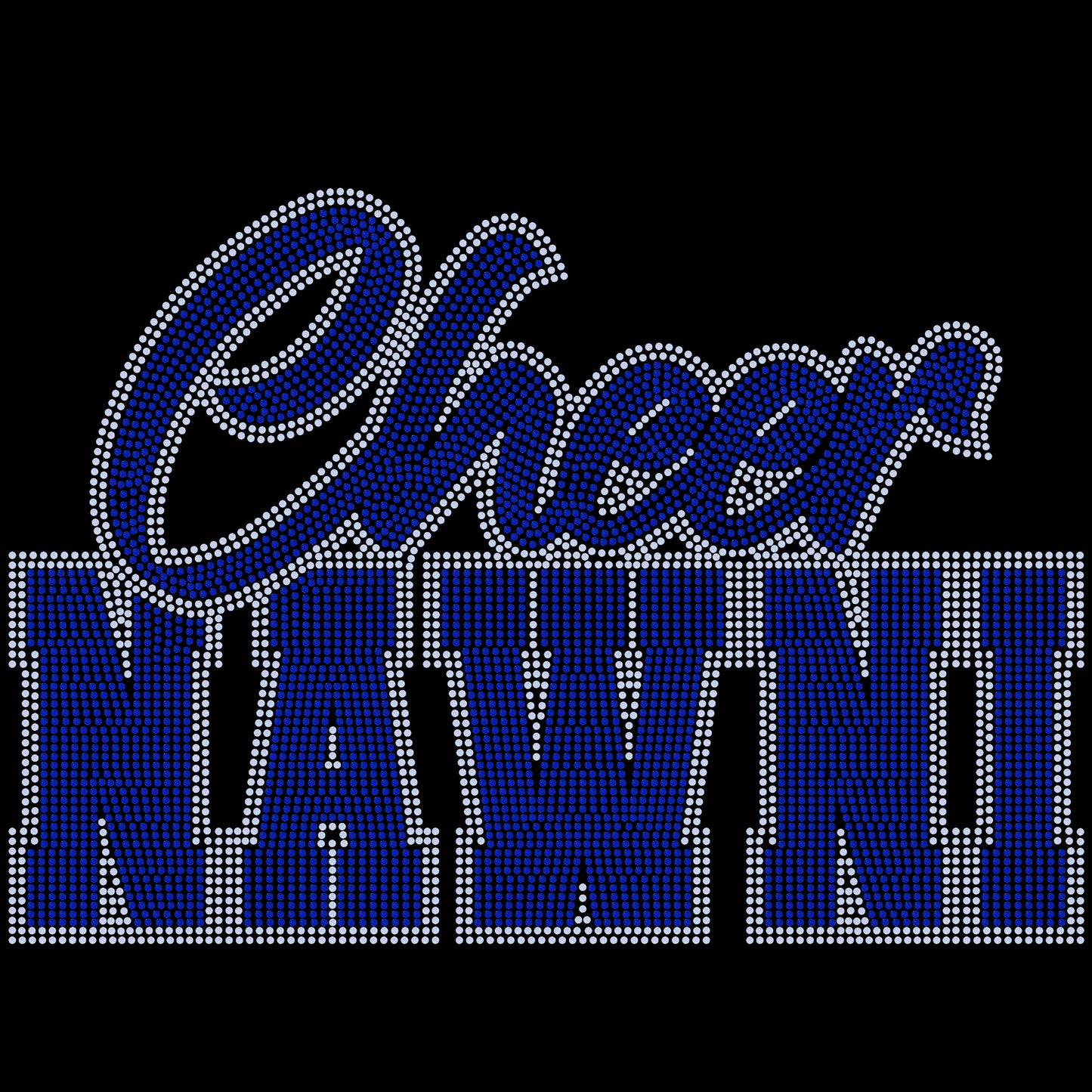 Cheer Nawni 11" Wide 2- Color Spangle Transfer