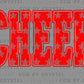 Cheer Red Stars DTF Transfer Sublimation Transfer