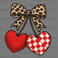 Valentines Day Cherry Hearts Ready to Press Instant Peel DTF Transfers Sublimation Transfers