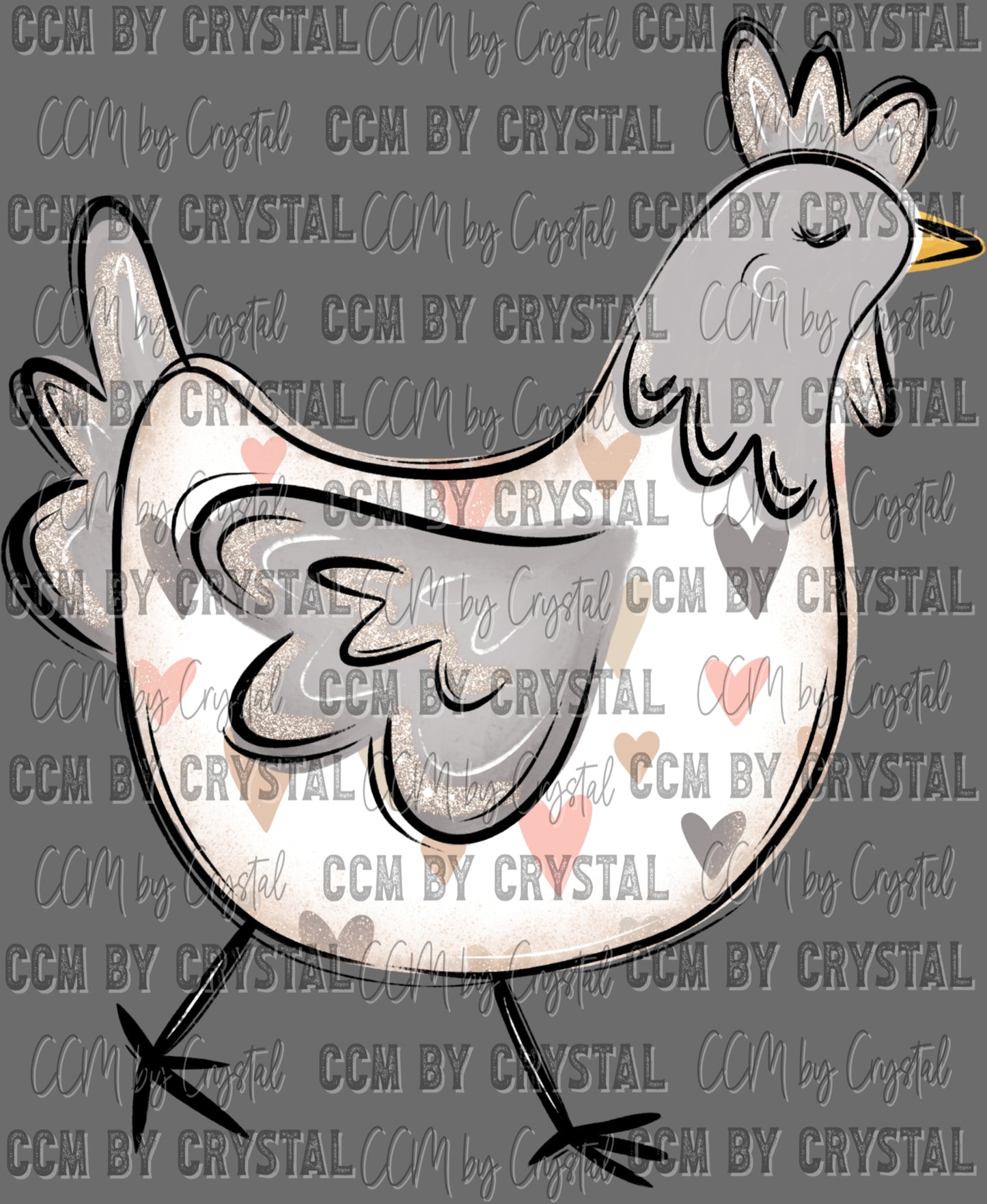 Chicken Ready to Press Transfer DTF Transfer Sublimation Transfer