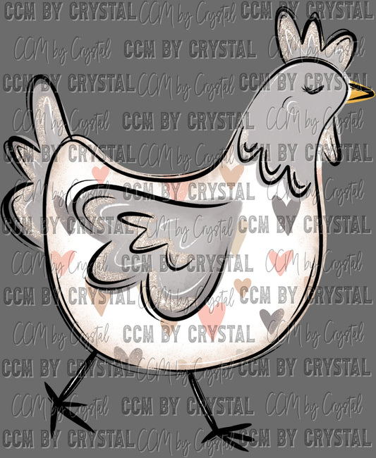 Chicken Ready to Press Transfer DTF Transfer Sublimation Transfer