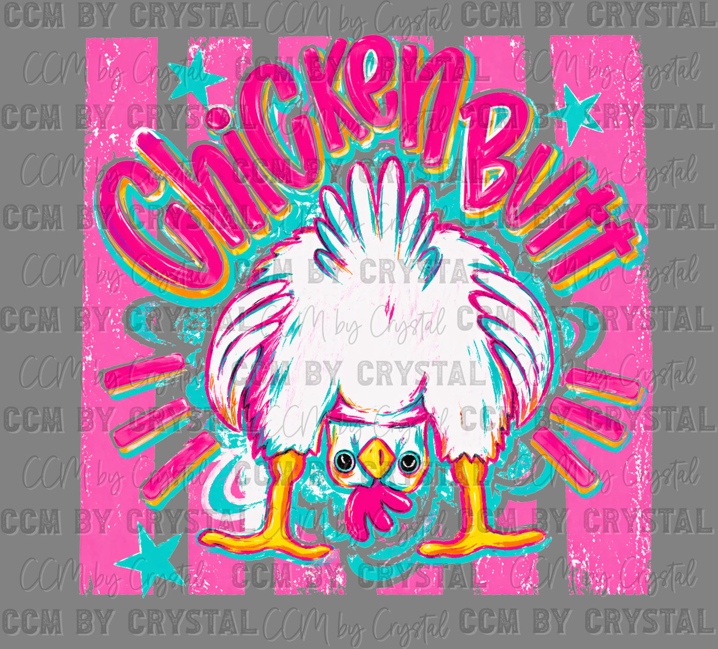 Guess What Chicken Butt Ready to Press DTF Transfers Sublimation Transfers