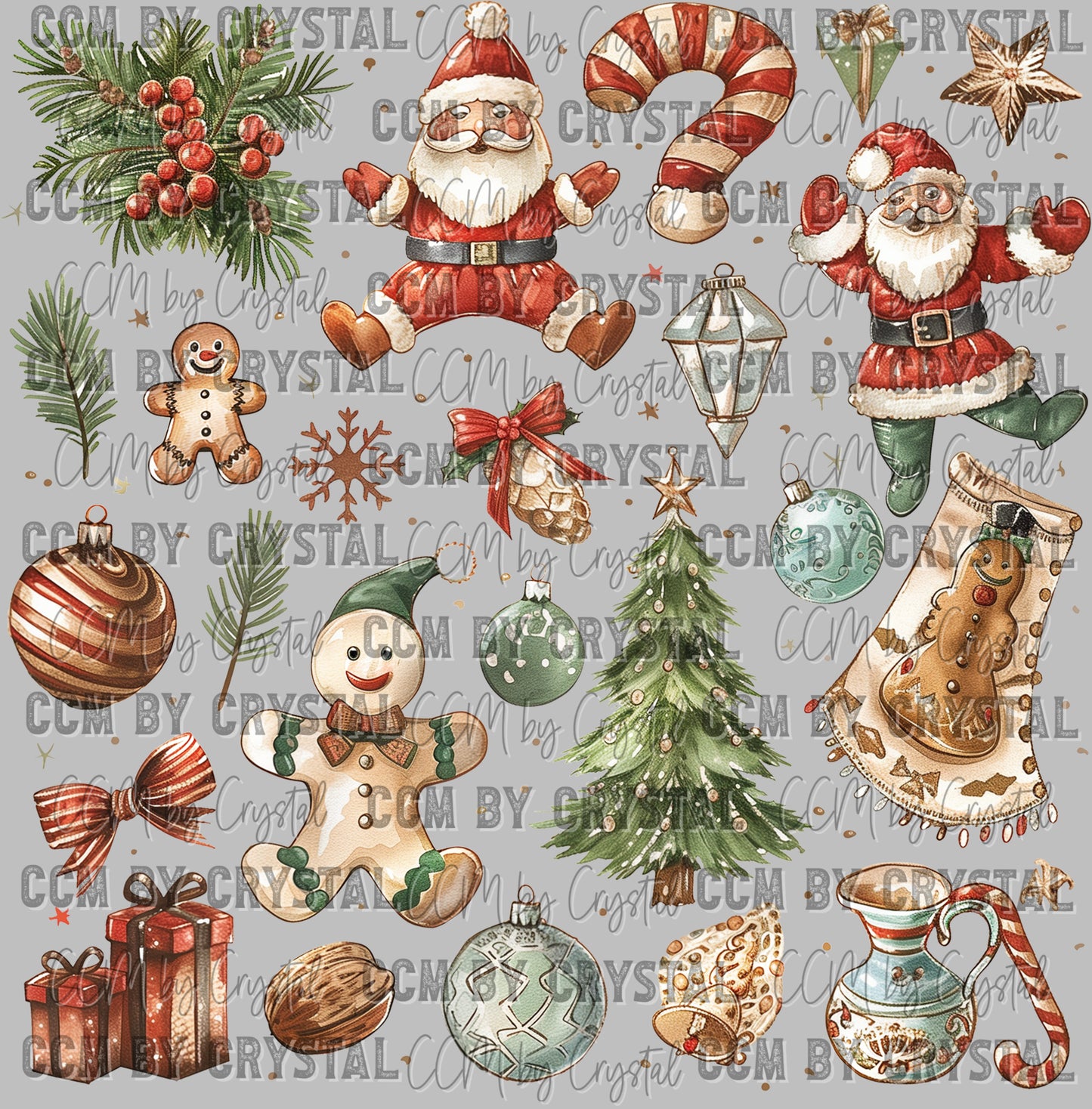 Christmas Ready to Press Transfer DTF Transfer Sublimation Transfer