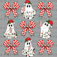 Christmas Ghost Coquette Ready to Press Transfer DTF Transfer Sublimation Transfer