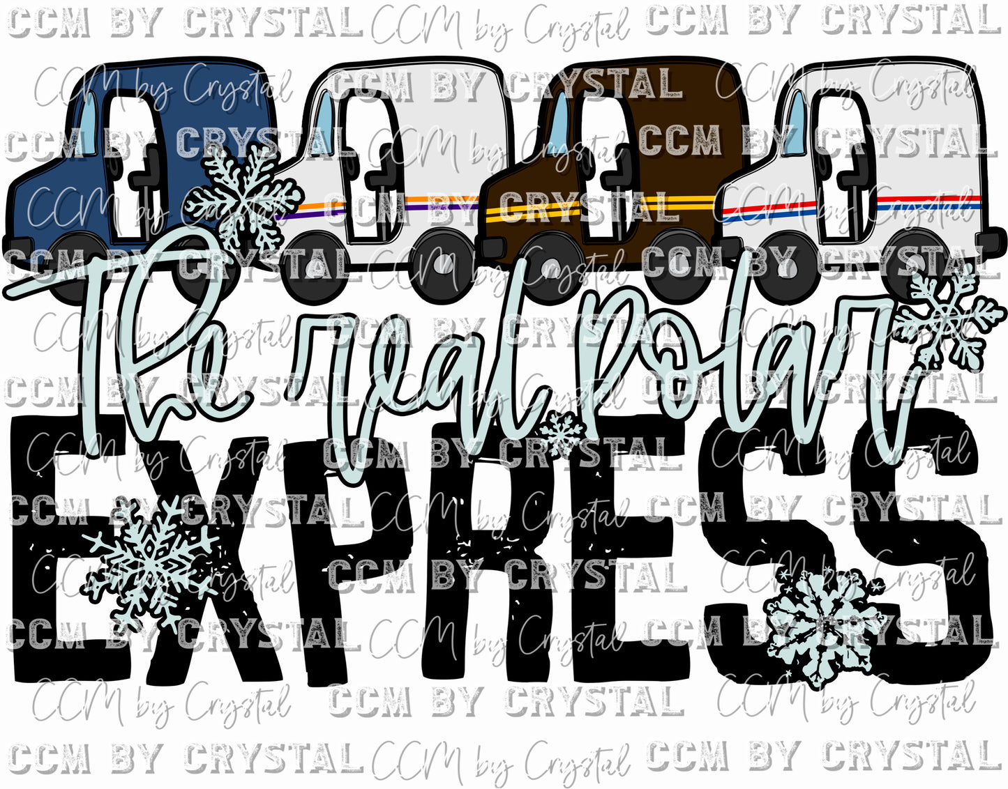 Christmas Mail Ready To Press Transfer DTF Sublimation