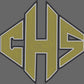 CHS Calhoun High School Approximately 11.5" wide Spangle Transfer 3 colors