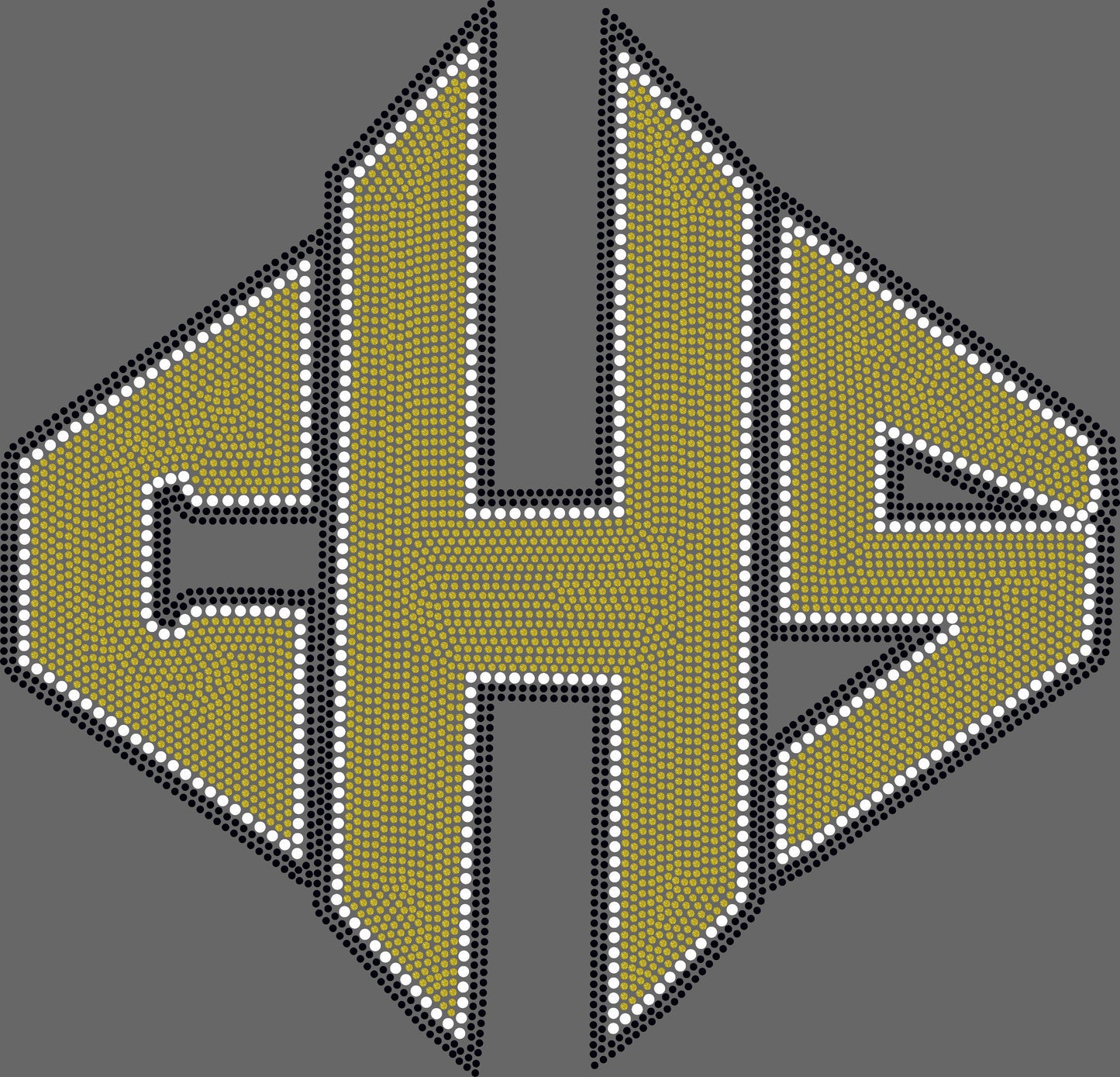 CHS Calhoun High School Approximately 11.5" wide Spangle Transfer 3 colors