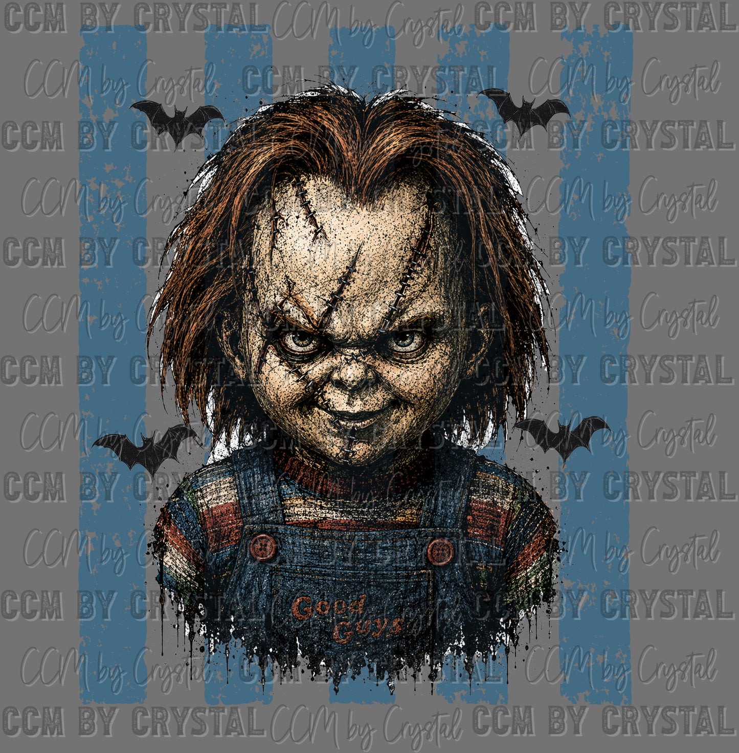 Horror Doll Halloween Ready to Press DTF Transfers Sublimation Transfers