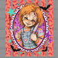 Bright Color Horror Doll Halloween Ready to Press DTF Transfers Sublimation Transfers