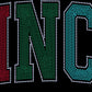 Cinco 6-Color Approximately 11" wide Spangle Transfer