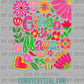 Cinco De Mayo Floral Ready to Press Transfer DTF Transfer Sublimation Transfer